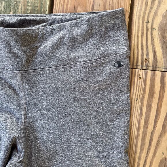 Champion Double Dry Heather Gray Workout Leggings - Lined Warm - Women’s Large - Picture 3 of 11